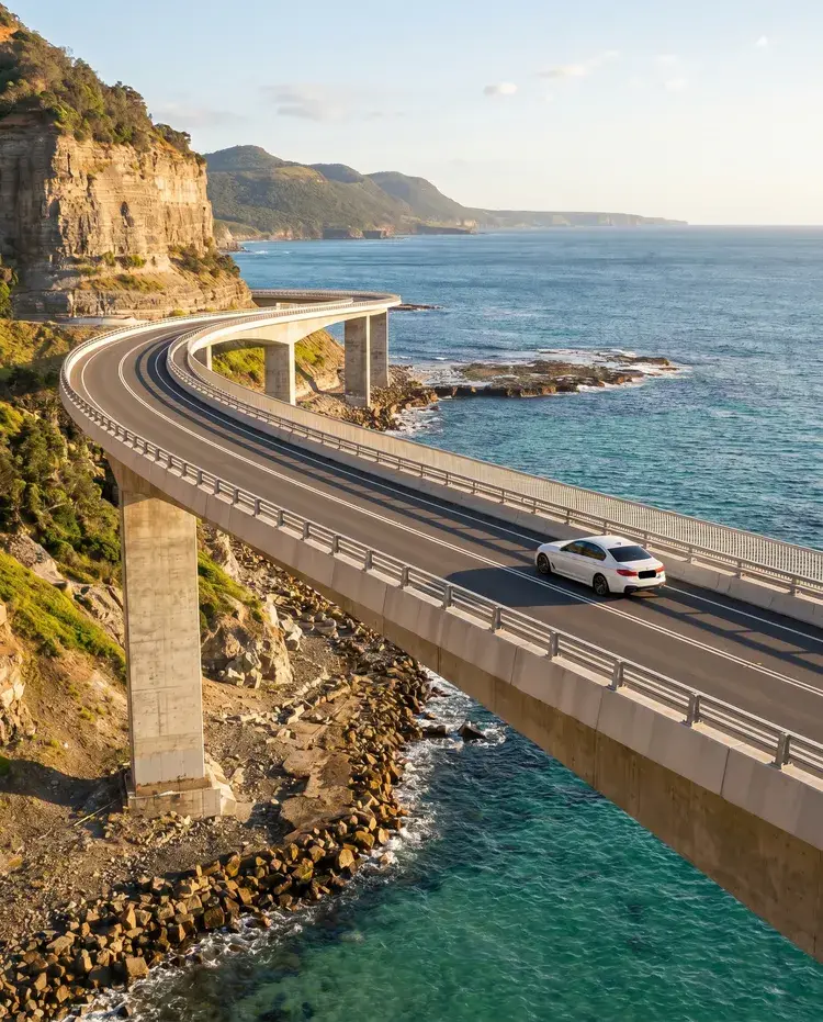 Waterfront bridge spot in Wollongong
