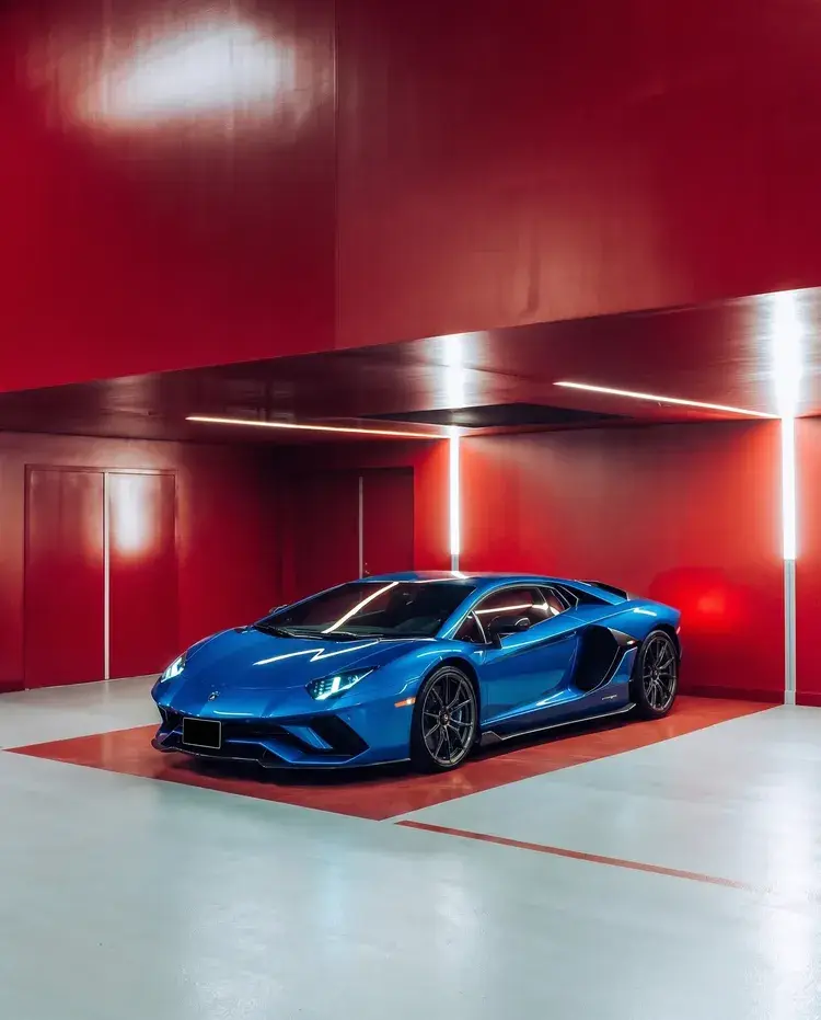 Modern car park spot in Paradise