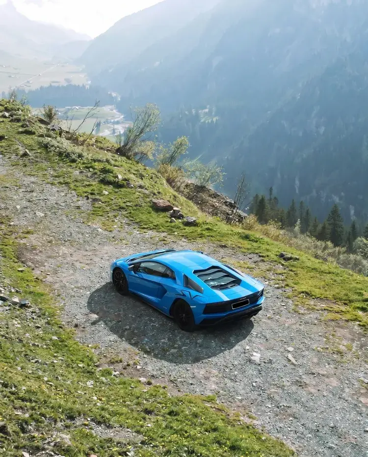 Mountain high altitude spot in Altdorf